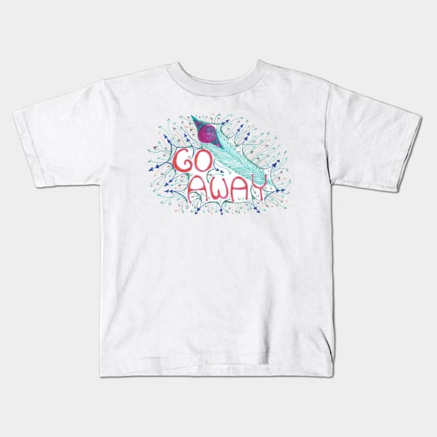 Go Away Arrows Kids T-Shirt by SassySpike